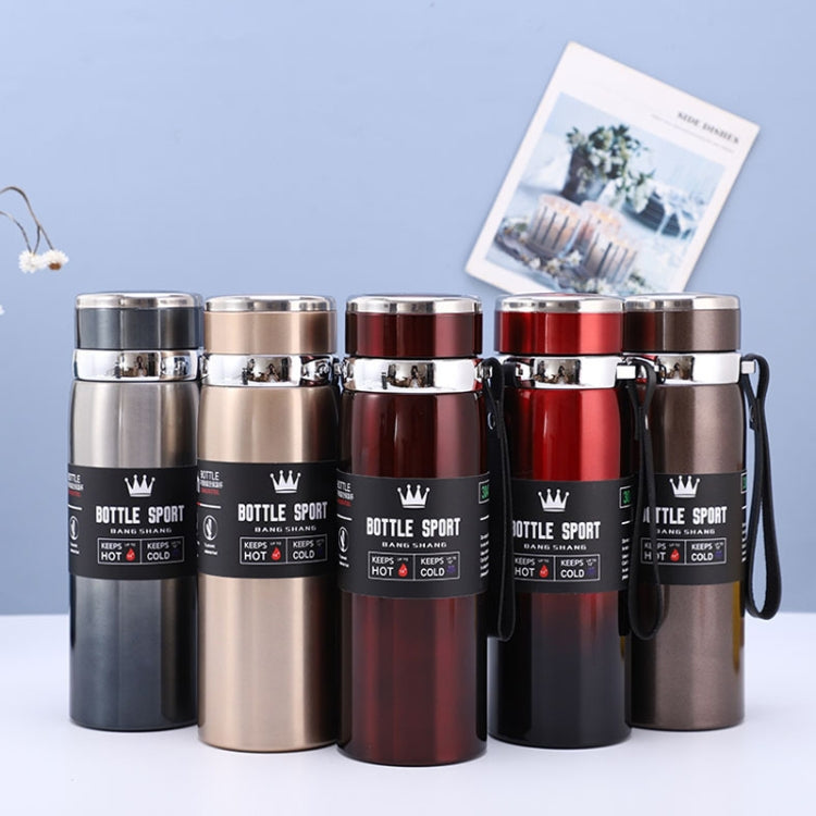 316不鏽鋼保溫杯 大容量真空保溫瓶 戶外便攜車載保溫水瓶，800ml，1000ml
