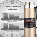 316不鏽鋼保溫杯 大容量真空保溫瓶 戶外便攜車載保溫水瓶，800ml，1000ml