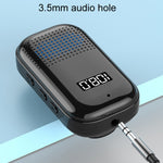 Multifunctional Clip-On Bluetooth Audio Receiver Plug In FM Radio