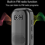 Multifunctional Clip-On Bluetooth Audio Receiver Plug In FM Radio