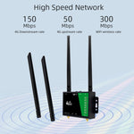 4G 無線插入式路由器可拆卸延伸天線 LTE 監控網絡 WiFi 熱點，歐規插頭，LT210B
