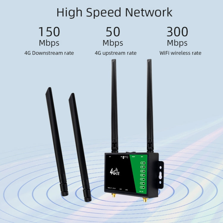 4G 無線插入式路由器可拆卸延伸天線 LTE 監控網絡 WiFi 熱點，歐規插頭，LT210B