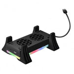 適用於 XBOX Series S 主機底座散熱風扇，內建 LED 燈條，底座散熱風扇白色，底座散熱風扇黑色