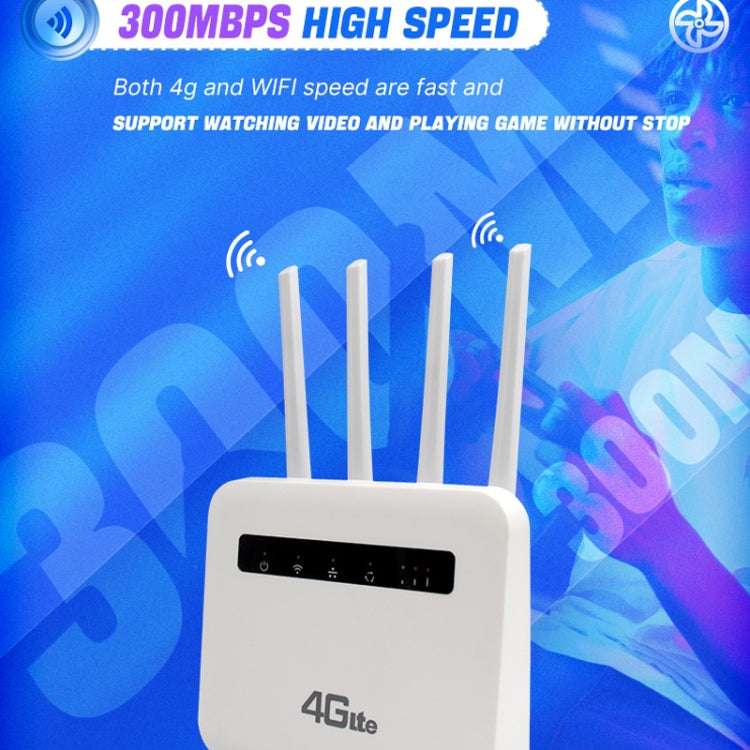 4G CPE WiFi6 插入式無線路由器雙埠無線熱點，歐規插頭，適用於歐洲/亞洲/非洲
