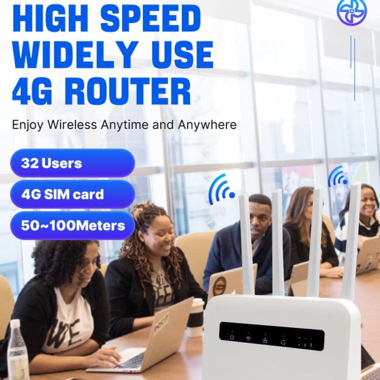 4G CPE WiFi6 插入式無線路由器雙埠無線熱點，歐規插頭，適用於歐洲/亞洲/非洲