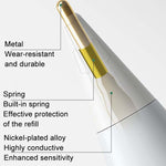 適用於 Apple Pencil 系列替換筆尖改良筆尖，4.0 延長白殼銀尖、3.5 標準白殼銀尖、3.0 圓頭白殼銀尖、4.0 延長白殼金尖、3.5 標準白殼金尖