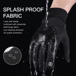 Kyncilor Waterproof Cycling Warm Gloves Two-finger Touch Screen Ultra-soft Velvet Outdoor Gloves, M, L, XL