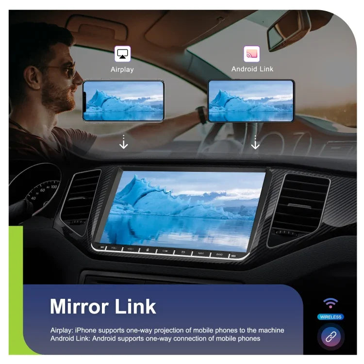 For Volkswagen 4+64G Multimedia Player Android 13 System, 7-inch, 9-inch