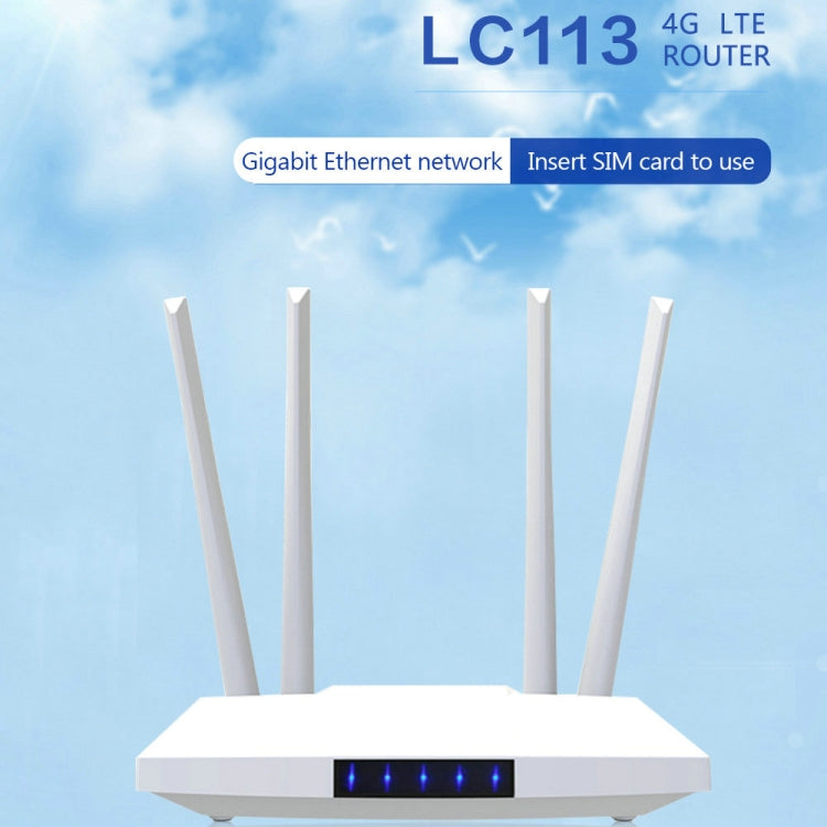 4G 無線 SIM 卡路由器 4G 熱點共享行動 CPE 全網通，歐規插頭，MC119