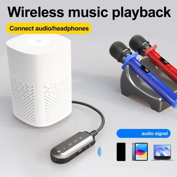 T300 歌唱練習直播聲音處理器藍牙接收器，T300