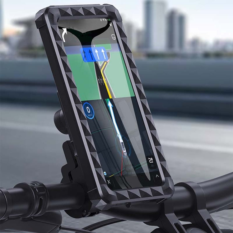 自行車固定可旋轉防水手機導航支架，車把款，後視鏡款