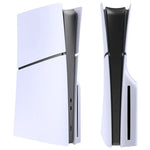 適用於 PS5 Slim 替換面板外殼可拆卸保護殼，光碟版黑色，數位版黑色，光碟版白色，數位版白色，光碟版灰色，數位版灰色