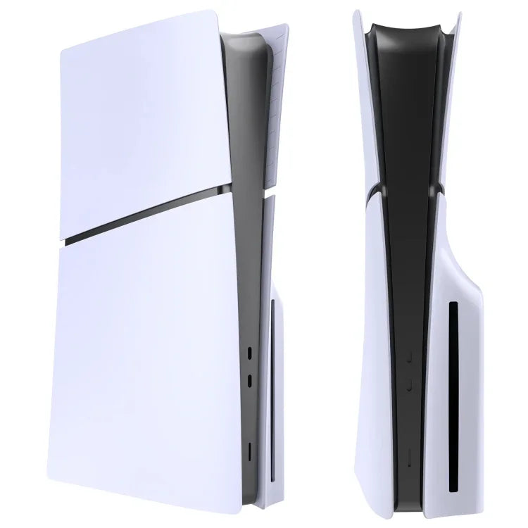 適用於 PS5 Slim 替換面板外殼可拆卸保護殼，光碟版黑色，數位版黑色，光碟版白色，數位版白色，光碟版灰色，數位版灰色