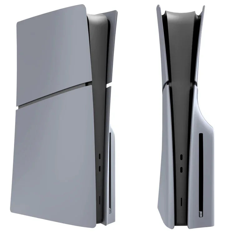 適用於 PS5 Slim 替換面板外殼可拆卸保護殼，光碟版黑色，數位版黑色，光碟版白色，數位版白色，光碟版灰色，數位版灰色