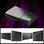 適用於 PS5 Slim 替換面板外殼可拆卸保護殼，光碟版黑色，數位版黑色，光碟版白色，數位版白色，光碟版灰色，數位版灰色
