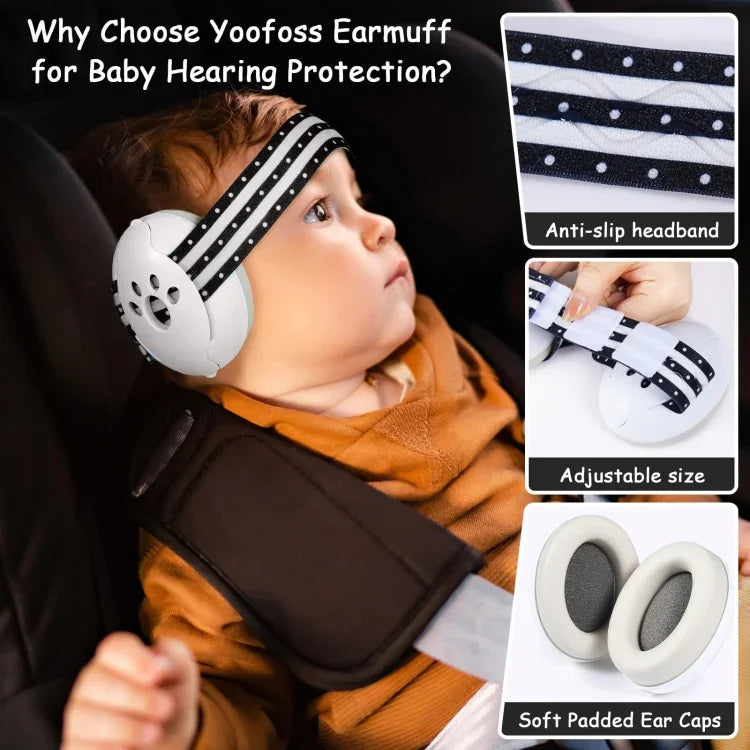 Headband Type Sleeping Soundproof Noise-proof Baby Earmuffs