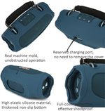 適用於JBL Xtreme 4喇叭矽膠保護套附減壓背帶便攜保護殼，附手柄黑色，附手柄藍色，附手柄綠色