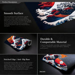 大浪遊戲滑鼠墊防滑橡膠桌墊，300x600x2mm，300x700x3mm，300x800x2mm，300x800x3mm，400x900x2mm，400x900x3mm