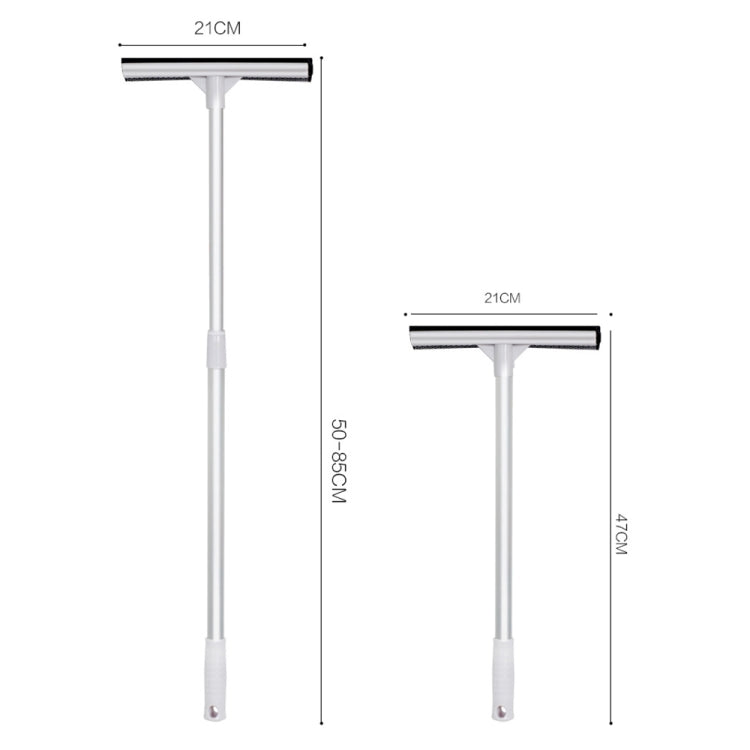 2合1家用雙面玻璃刮水器 洗車清潔工具，伸縮白色，伸縮黑色，伸縮黃色，直柄白色，直柄黃色，直柄黑色