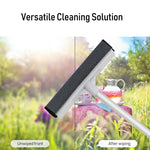 2合1家用雙面玻璃刮水器 洗車清潔工具，伸縮白色，伸縮黑色，伸縮黃色，直柄白色，直柄黃色，直柄黑色