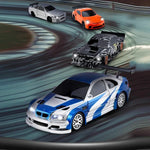 1:43全比例迷你4WD漂移充電遙控車，4301黑色野馬，4302藍色M3，4303橘色911，4304銀色GTR，4301G帶陀螺儀黑色野馬，4302G帶陀螺儀藍色M3，4303G帶陀螺儀橘色911