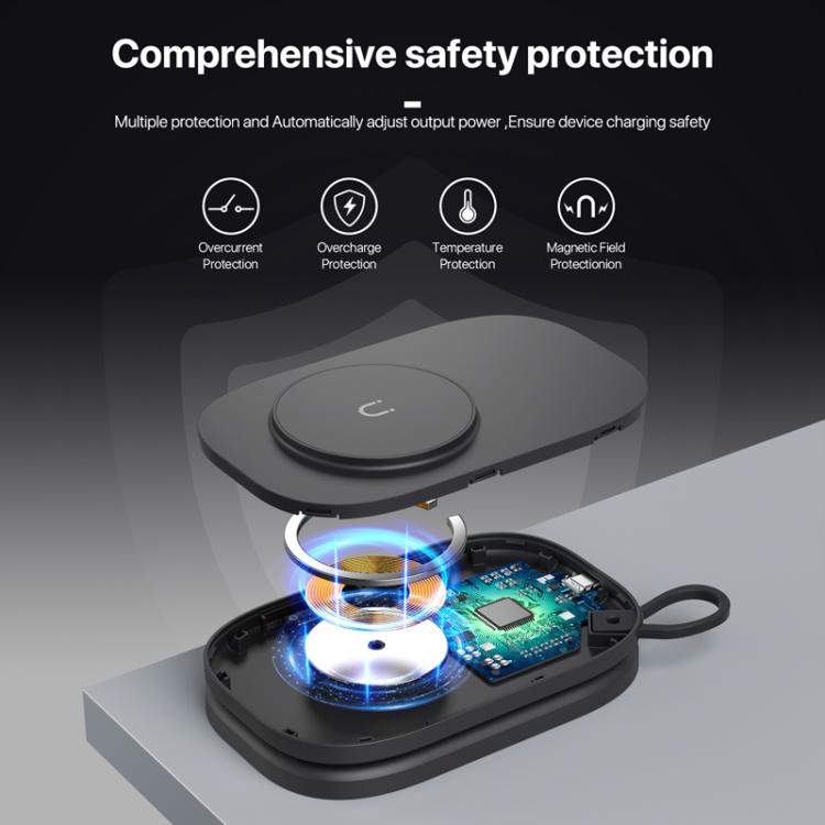 T5 三合一摺疊磁吸無線充電器，適用於 Apple Watch / iPhone / AirPods