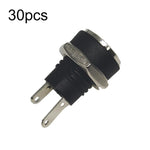 30個電子設備直流母電源插座帶螺母，DC5.5x2.1MM，全銅DC5.5x2.1MM，DC5.5x2.5MM，DC3.5x1.3MM