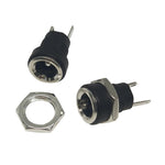 30個電子設備直流母電源插座帶螺母，DC5.5x2.1MM，全銅DC5.5x2.1MM，DC5.5x2.5MM，DC3.5x1.3MM