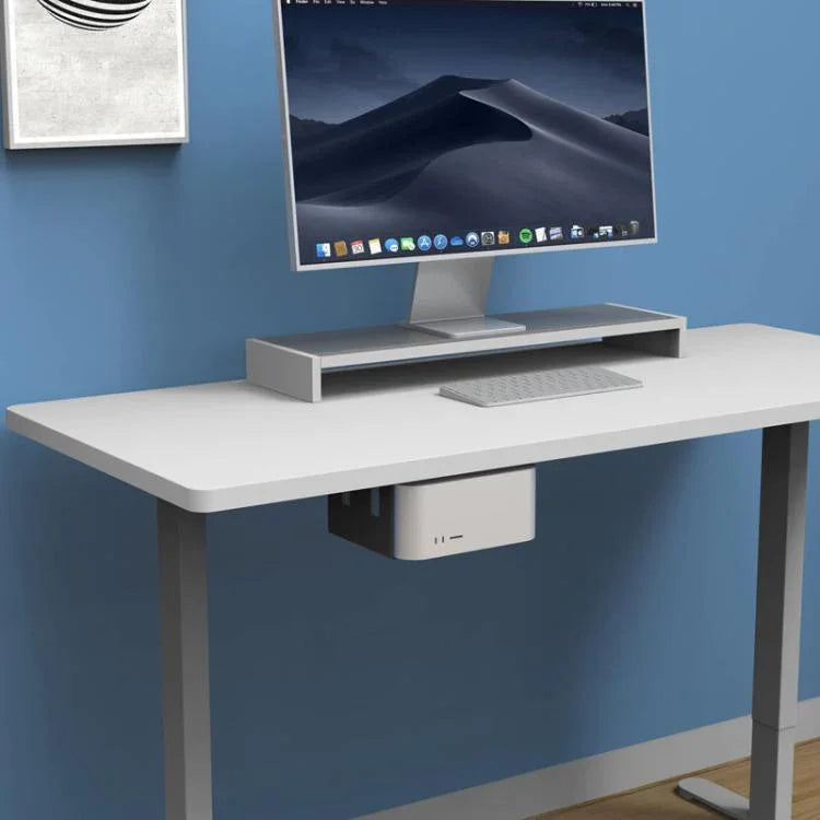 Mac Studio 桌下金屬支架散熱收納壁掛架