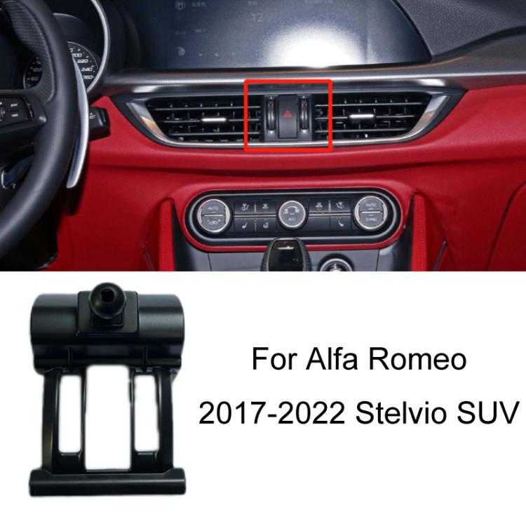 For Alfa Romeo Left Driving Car-Mounted Special Mobile Phone Navigation Bracket Base, 17-22 Stelvio SUV, 17-22 Giulia Coupe