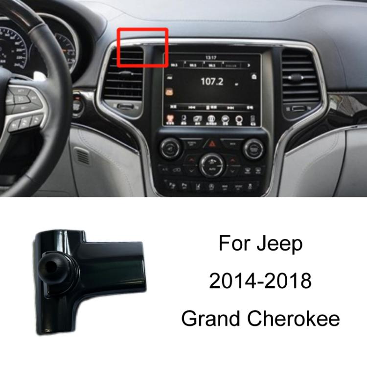 For Jeep Left Driving Car Special Mobile Phone Navigation Bracket Base, 11-18 Wrangler, 14-17 Cherokee, 14-18 Grand Cherokee, 16-21 Renegade, 17-20 Compass Not For Screen Modification, 18-22 Grand Commander, 19-22 Wrangler, 21 Compass