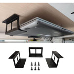 Under Desk Laptop Tablet Mini PC Storage Stand Metal Invisible Tray Rack, 4.8cm, 6.8cm