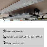 Under Desk Laptop Tablet Mini PC Storage Stand Metal Invisible Tray Rack, 4.8cm, 6.8cm