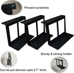 Under Desk Laptop Tablet Mini PC Storage Stand Metal Invisible Tray Rack, 4.8cm, 6.8cm
