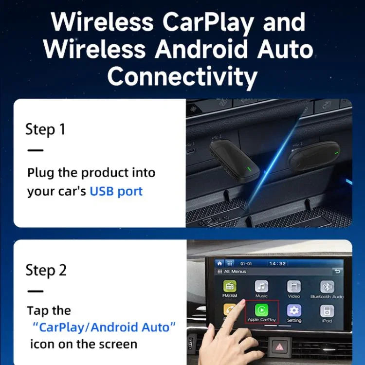 原廠 Carplay 有線轉無線盒轉接器 車用連接安卓盒，MINI SE X1AIR 黑色，MINI SE X2AIR 黑色