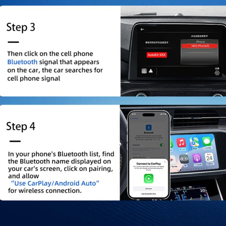 原廠 Carplay 有線轉無線盒轉接器 車用連接安卓盒，MINI SE X1AIR 黑色，MINI SE X2AIR 黑色