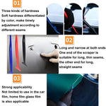 Car Film Edge Trimmer Car Film Tool Seam Tucking Scraper, 4pcs /Set, 5pcs /Set
