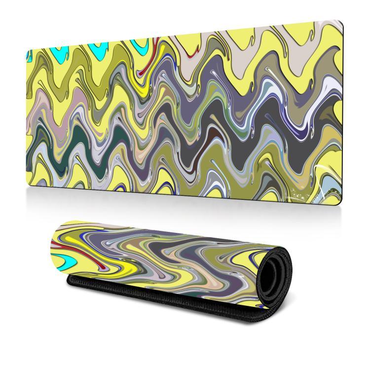 大型抽象滑鼠墊玩家辦公電腦桌墊，300x600x2mm，300x700x2mm，300x800x2mm，400x900x2mm