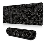 大型抽象滑鼠墊玩家辦公電腦桌墊，300x600x2mm，300x700x2mm，300x800x2mm，400x900x2mm