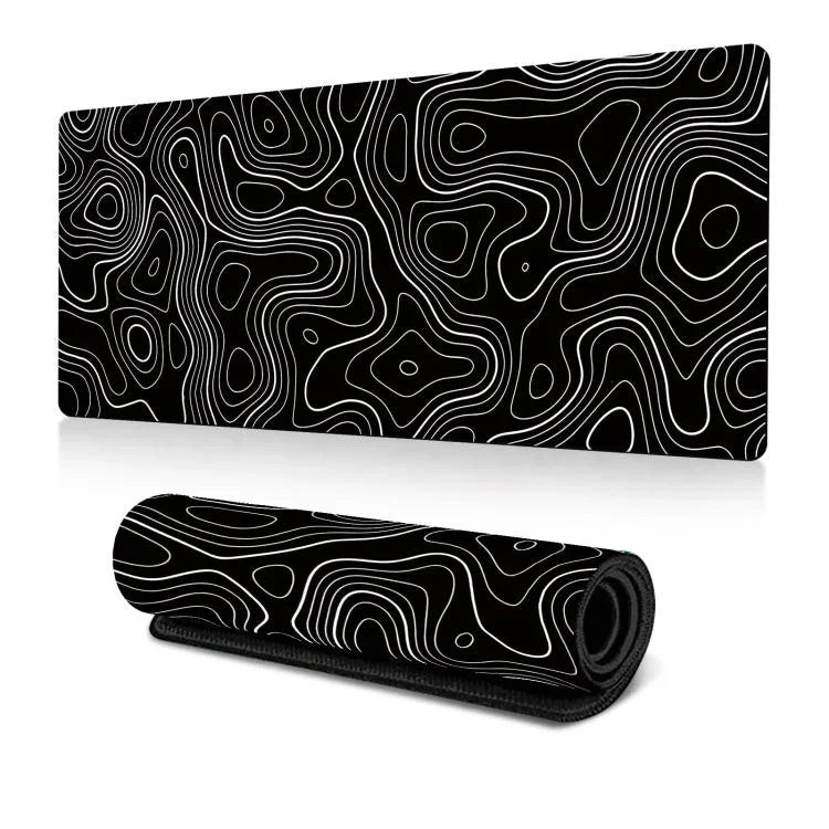 大型抽象滑鼠墊玩家辦公電腦桌墊，300x600x2mm，300x700x2mm，300x800x2mm，400x900x2mm