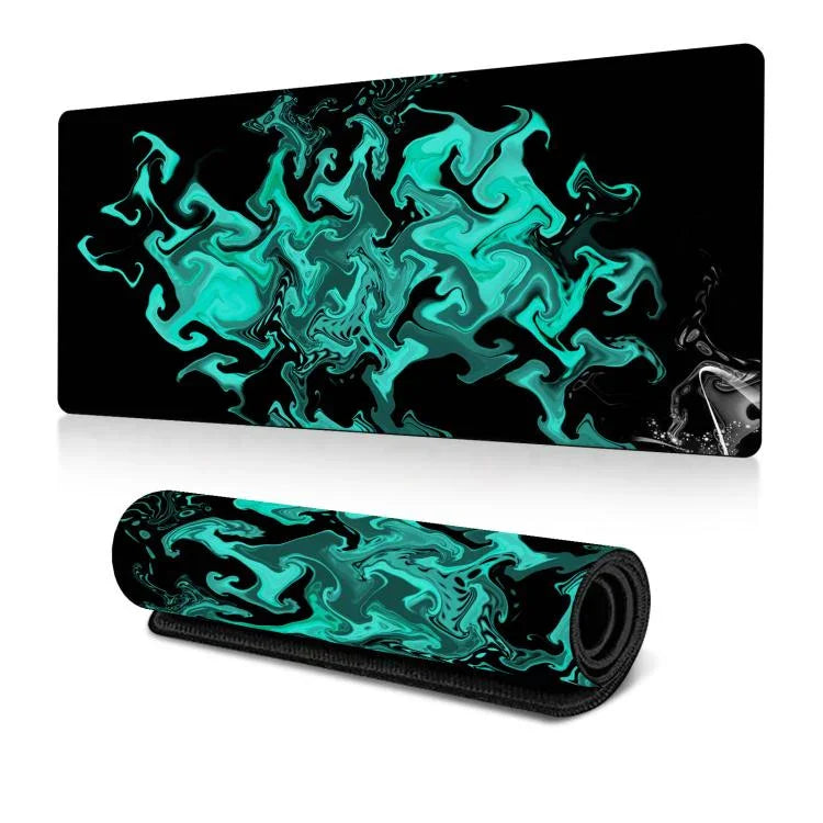 大型抽象滑鼠墊玩家辦公電腦桌墊，300x600x2mm，300x700x2mm，300x800x2mm，400x900x2mm