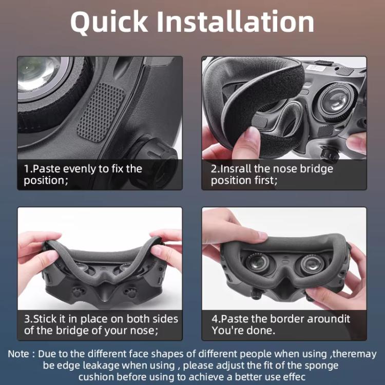 適用於 DJI Avata Goggles 2 BRDRC 飛行眼鏡保護眼罩，適用於 DJI Avata Goggles 2