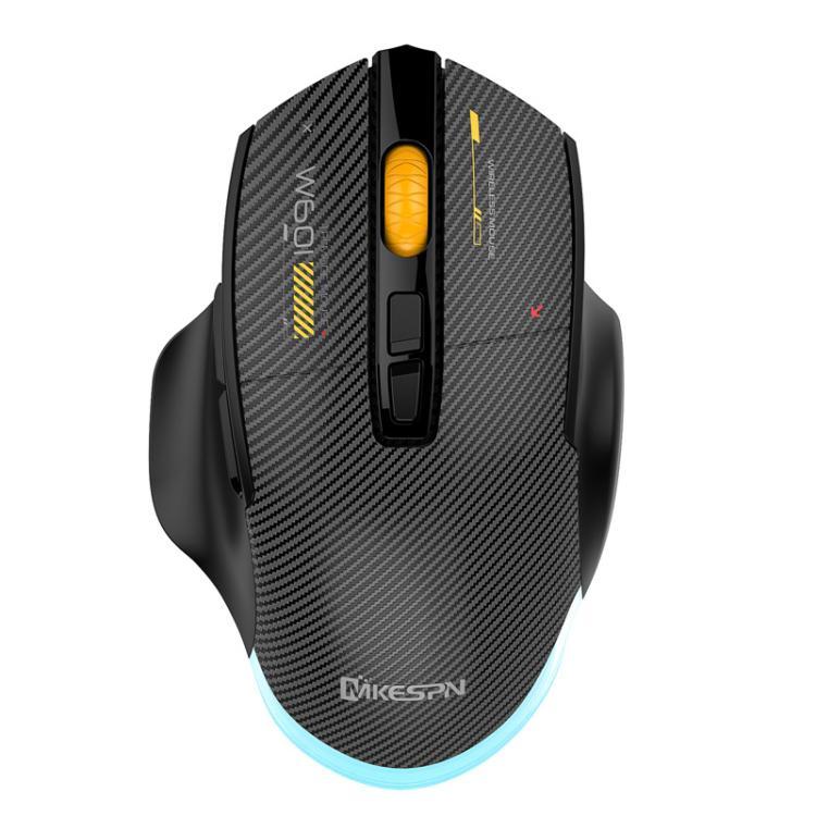 MKESPN W601 靜音無線三模巨集遊戲滑鼠碳纖維12800DPI藍牙滑鼠
