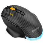 MKESPN W601 靜音無線三模巨集遊戲滑鼠碳纖維12800DPI藍牙滑鼠