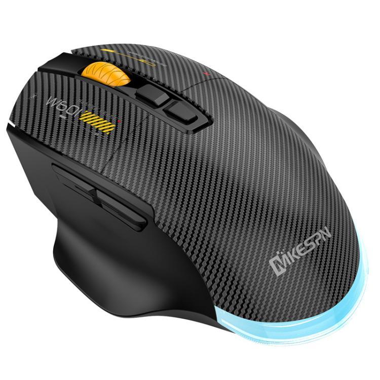 MKESPN W601 靜音無線三模巨集遊戲滑鼠碳纖維12800DPI藍牙滑鼠