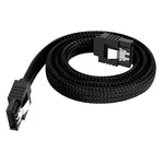 SATA3.0 鋁箔屏蔽編織線身 電腦硬碟電源線, 0.5m