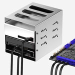 SATA3.0 鋁箔屏蔽編織線身 電腦硬碟電源線, 0.5m