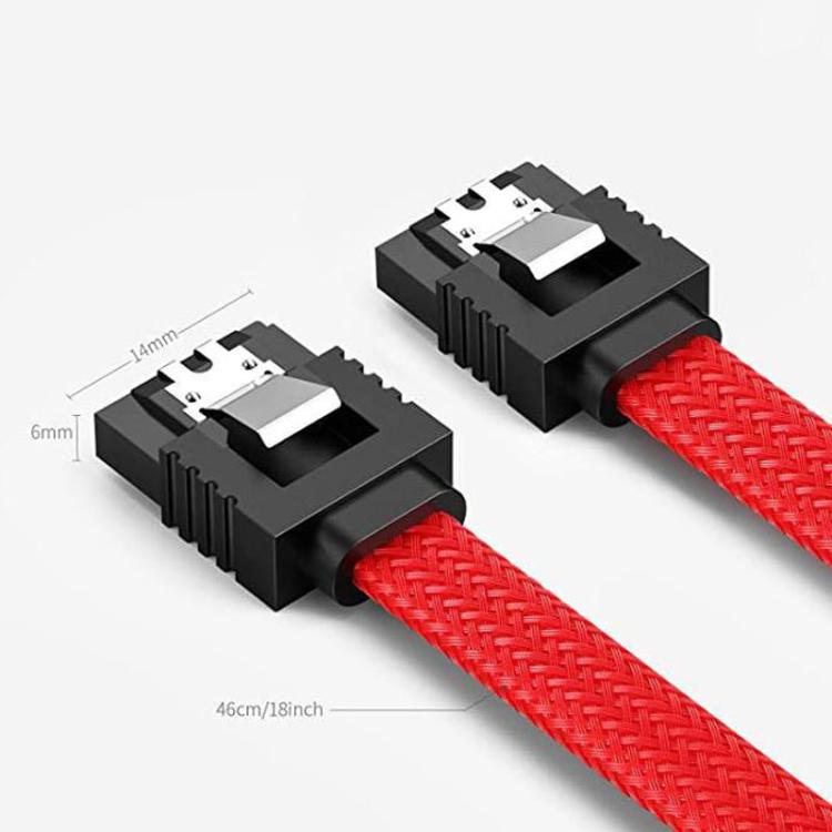 SATA3.0 鋁箔屏蔽編織線身 電腦硬碟電源線, 0.5m