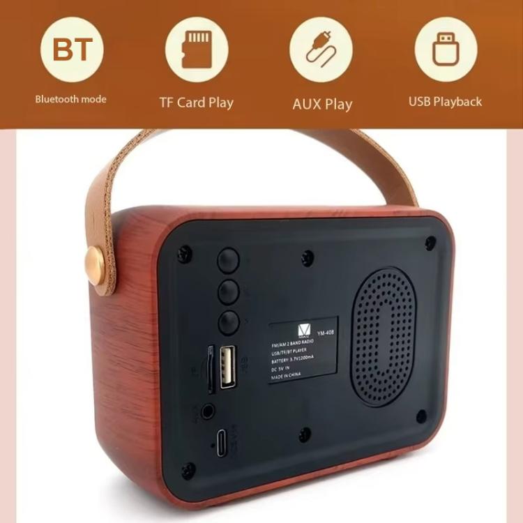 復古多功能收音機藍牙喇叭 手持音響裝飾擺件，波浪紋，橫條紋，織紋表面，直格紋