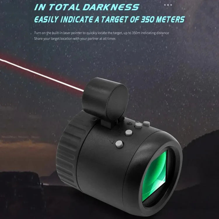 350米 1-10X 戶外夜視單筒望遠鏡夜視裝置 1080P 高清望遠鏡